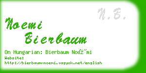 noemi bierbaum business card